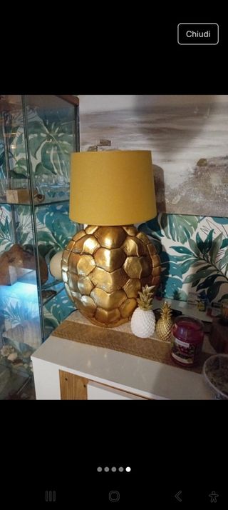 Lampada abatjour oro - Decorativa