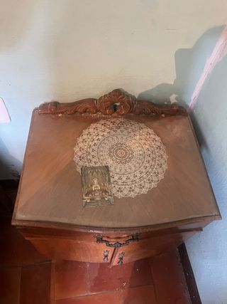 Cama madera años 50