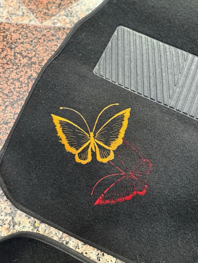 Alfombrillas coche mariposas