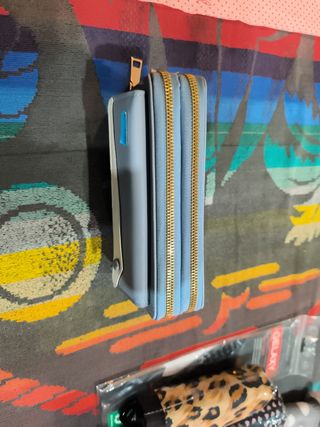 Bolso azul cartera mujer