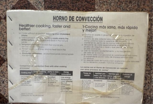 Horno convección House Worth.