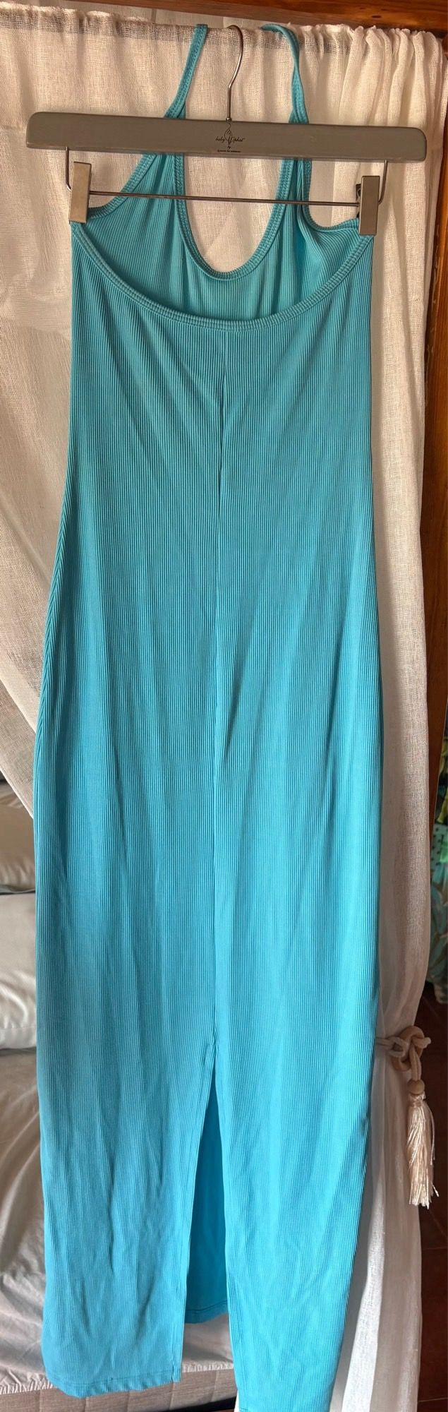 Vestido largo turquesa - Estilo informal