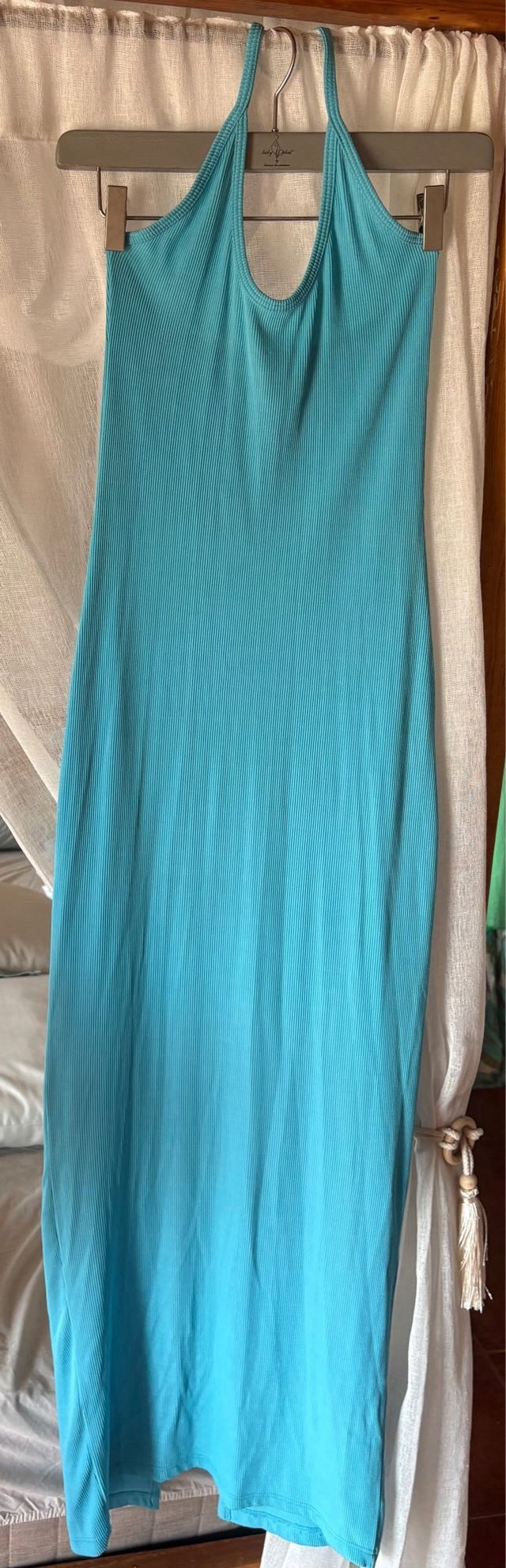 Vestido largo turquesa - Estilo informal