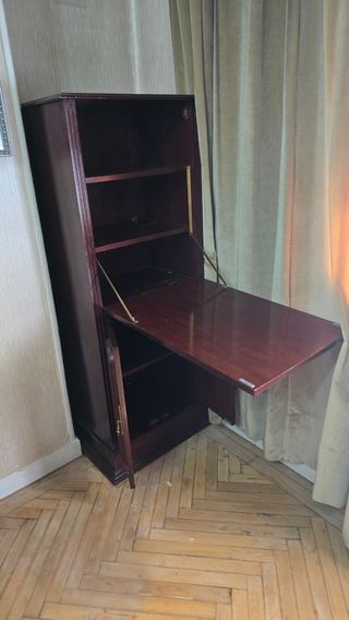 Mesa - Librería, estanteria abatible de 150x60x45