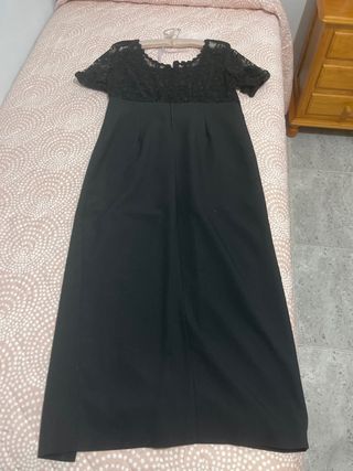 Vestido Negro Largo Talla M
