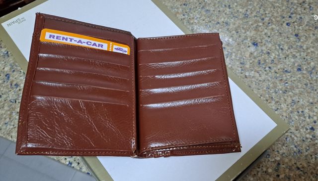 Cartera caballero marrón