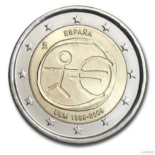 Moneda 2€ España - 10º Aniversario UEM 2009