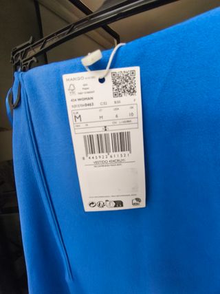 Vestido midi Mango azul