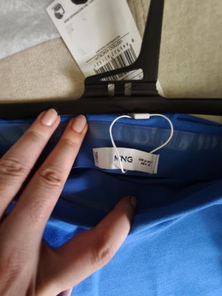 Vestido midi Mango azul