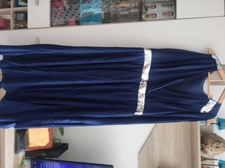 Vestido Shein Azul 4XL Fiesta