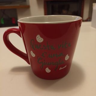 Tazza Gocciole - Zebra - Rossa