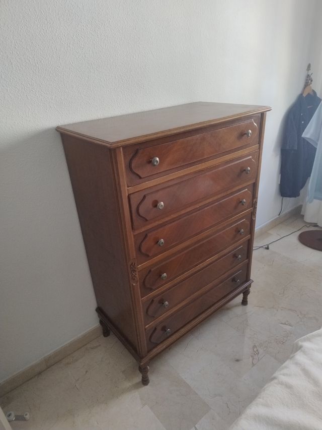 Cómoda madera 6 cajones