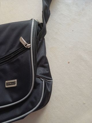 Borsa Dicallo grigio/nera a tracolla