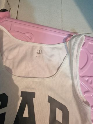 Camiseta GAP blanca c/logo