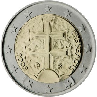 Moneda 2€ Eslovaquia - Escudo de Eslovaquia