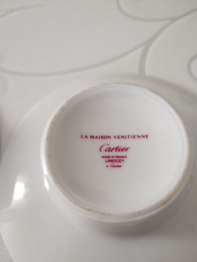 2 Candelieri Cartier - Blu e Bianco