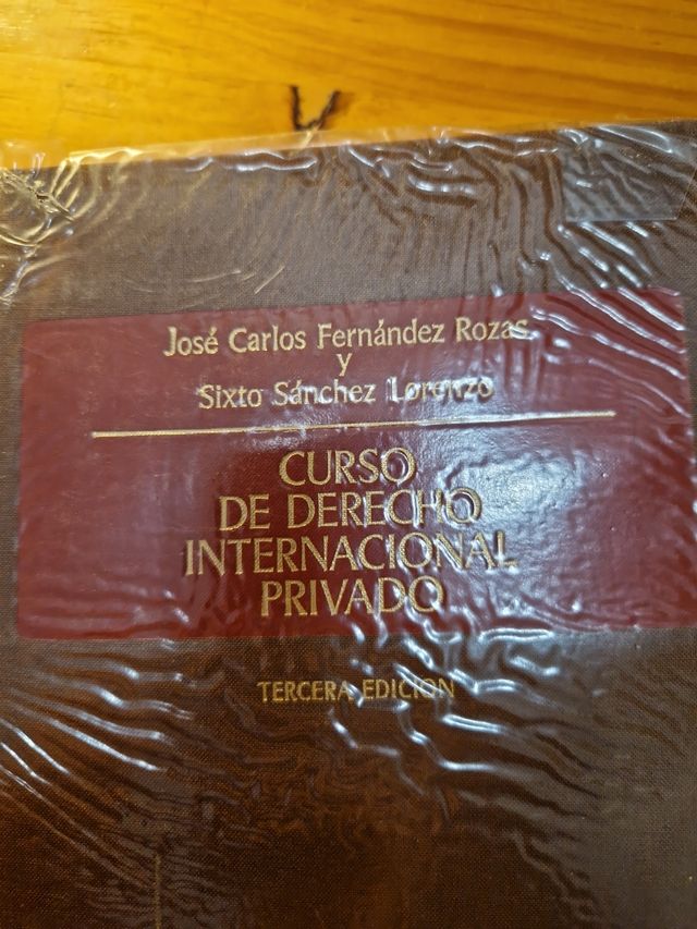 Curso de derecho internacional privado.