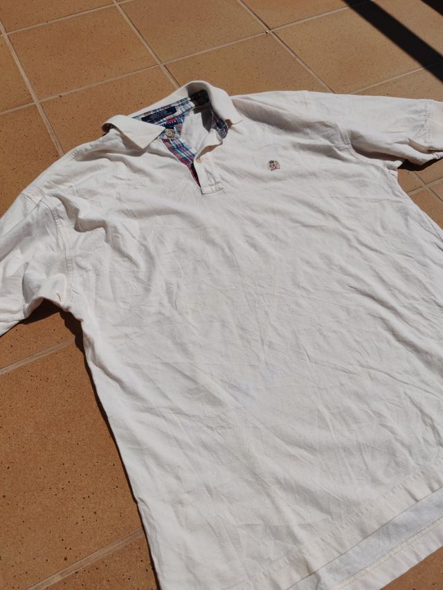 Polo Tommy Hilfiger blanco