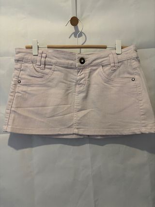 Mini Falda Vaquera Rosa