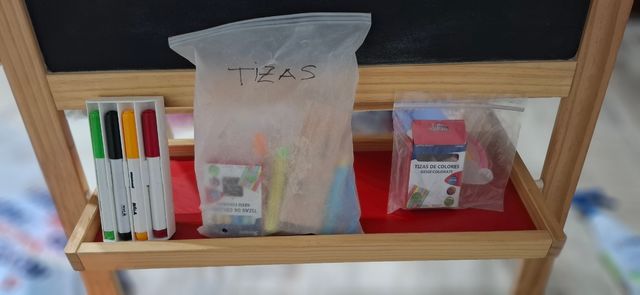 Pizarra Infantil Ikea Doble Cara (tiza y rotu)