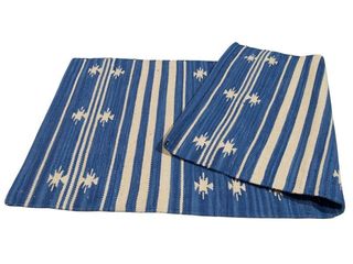 KILIM Lavabile in Lavatrice PATIO 1 D.BLUE 200x140