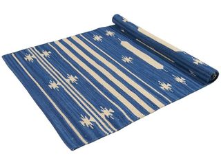 KILIM Lavabile in Lavatrice PATIO 1 D.BLUE 200x140