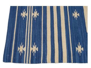 KILIM Lavabile in Lavatrice PATIO 1 D.BLUE 200x140