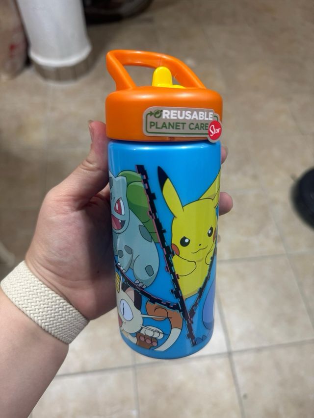 Garrafa de palha de plástico Pokémon