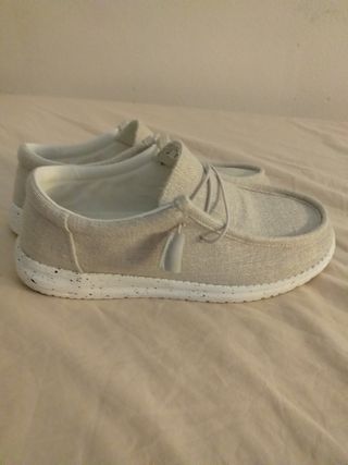 Zapatillas náuticos beige - Talla 41 Nuevas 