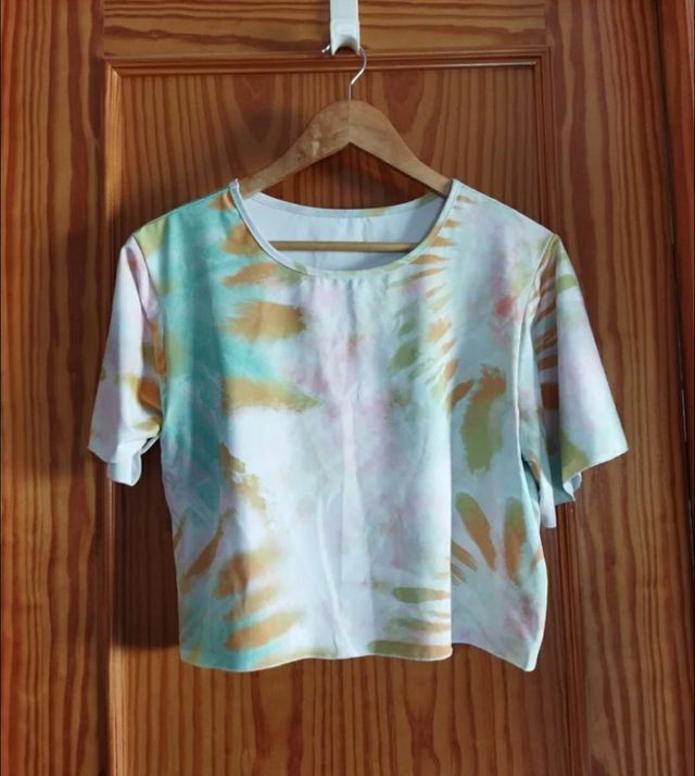 Camiseta tie-dye multicolor