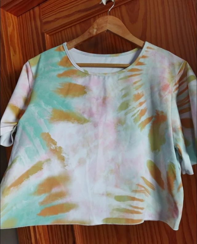 Camiseta tie-dye multicolor
