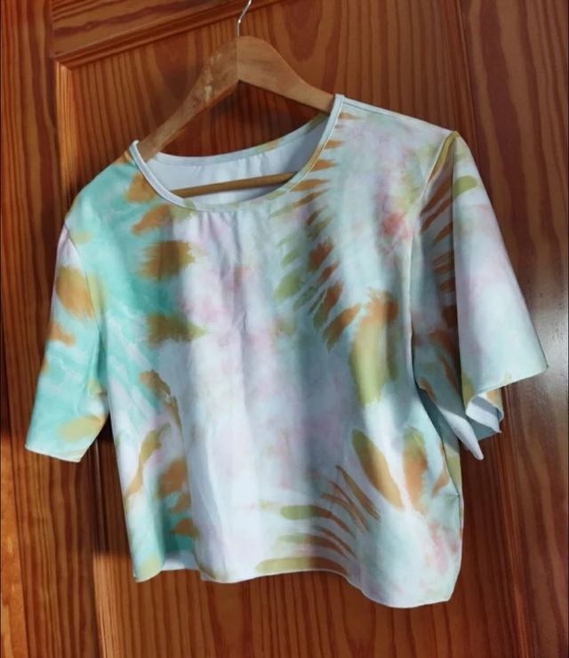 Camiseta tie-dye multicolor