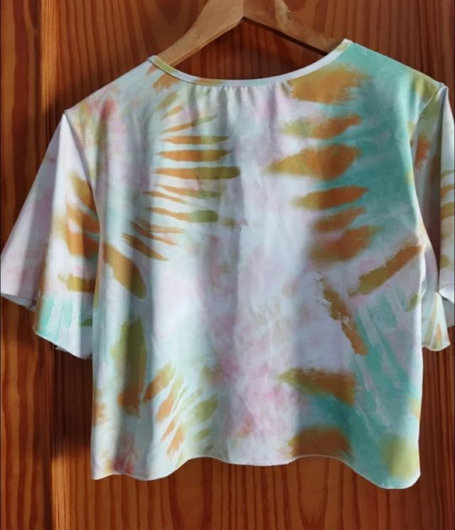 Camiseta tie-dye multicolor