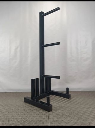 Soporte rack discos pesas Barras 28 mm decathlon