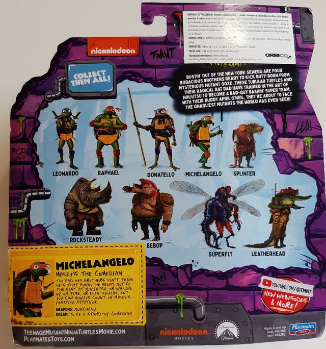 Michelangelo TMNT Figura de Acción