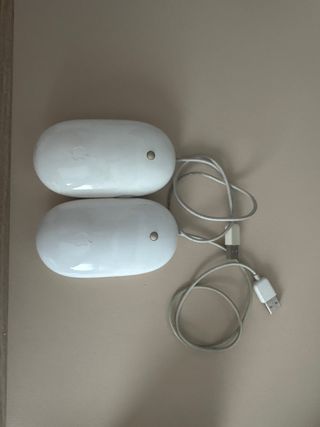2 Ratones Apple Mighty Mouse Blancos