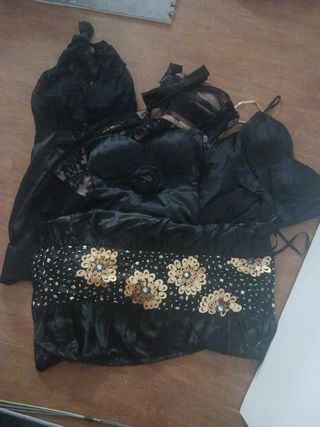 3# Lote 5 Vestidos Fiesta Talla S