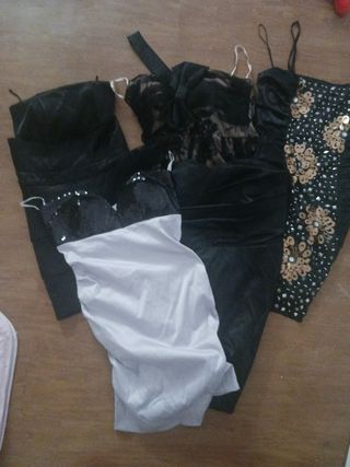 4# lote de 5 Vestidos Fiesta Talla M