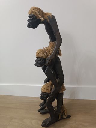 3 Figuras Tribales de Madera