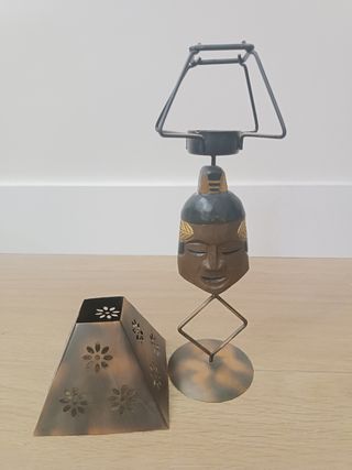 3 Figuras Tribales de Madera