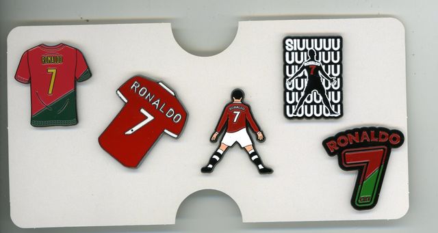 Pins Cristiano Ronaldo - CR7 - 5uds