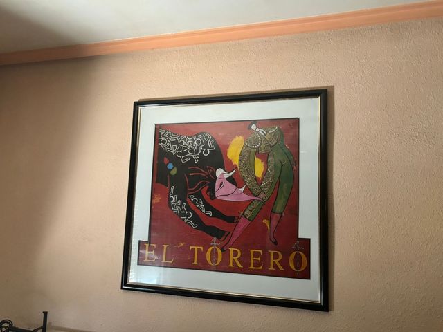 Cuadro El Torero: Arte taurino 94x94x2