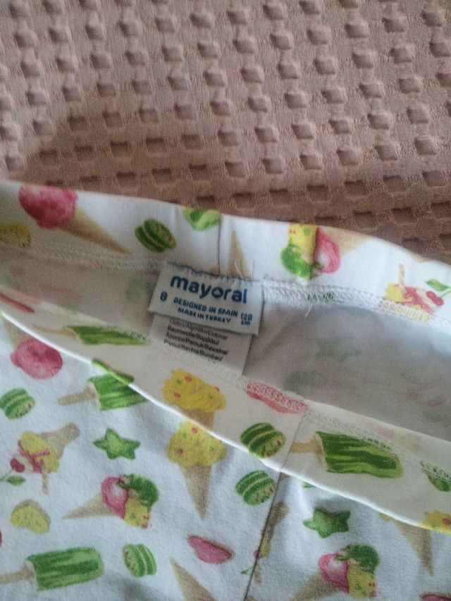 2 Leggins piratas . Niña Talla 8 Mayoral