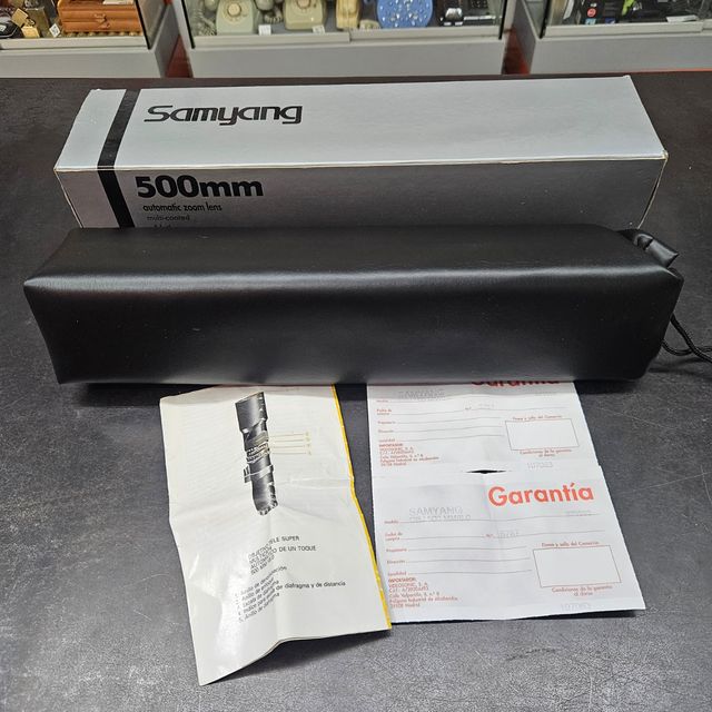 Objetivo Samyang 500mm nuevo