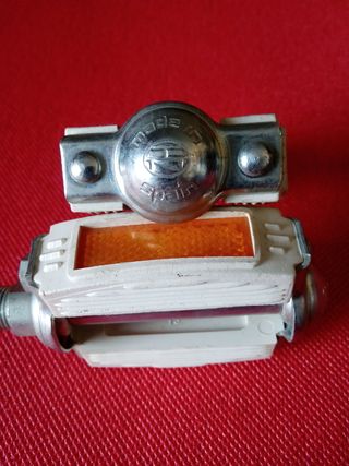 Pedal bici niño Notario blanco nuevo antiguo 