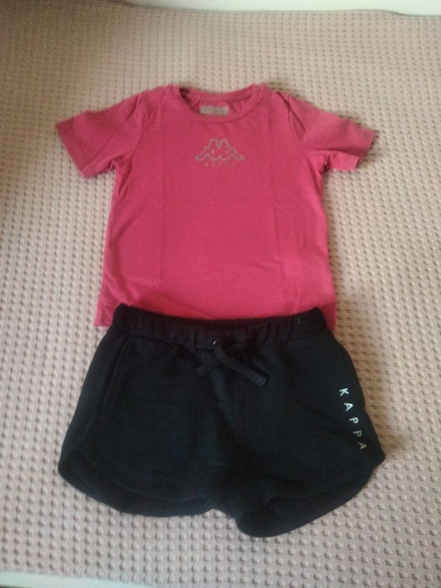 Conjunto Kappa niña - camiseta y shorts