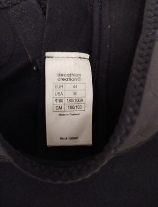 Neopreno Tribord M 44 (Decathlon)