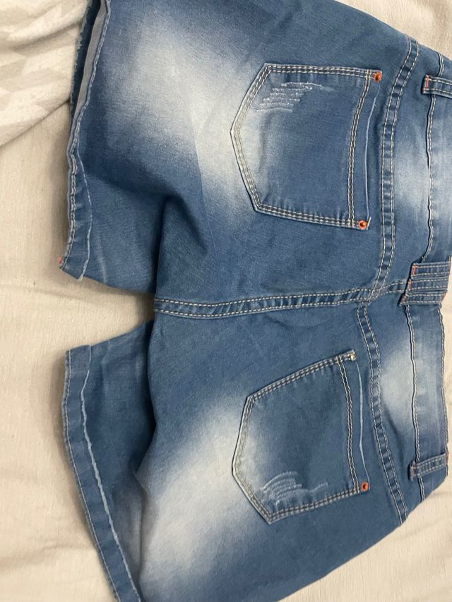 Shorts Sheyla rotos azules