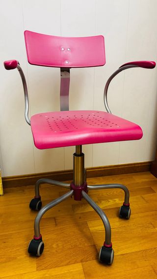 Silla escritorio infantil rosa