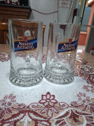 2 Boccali Birra Nastro Azzurro
